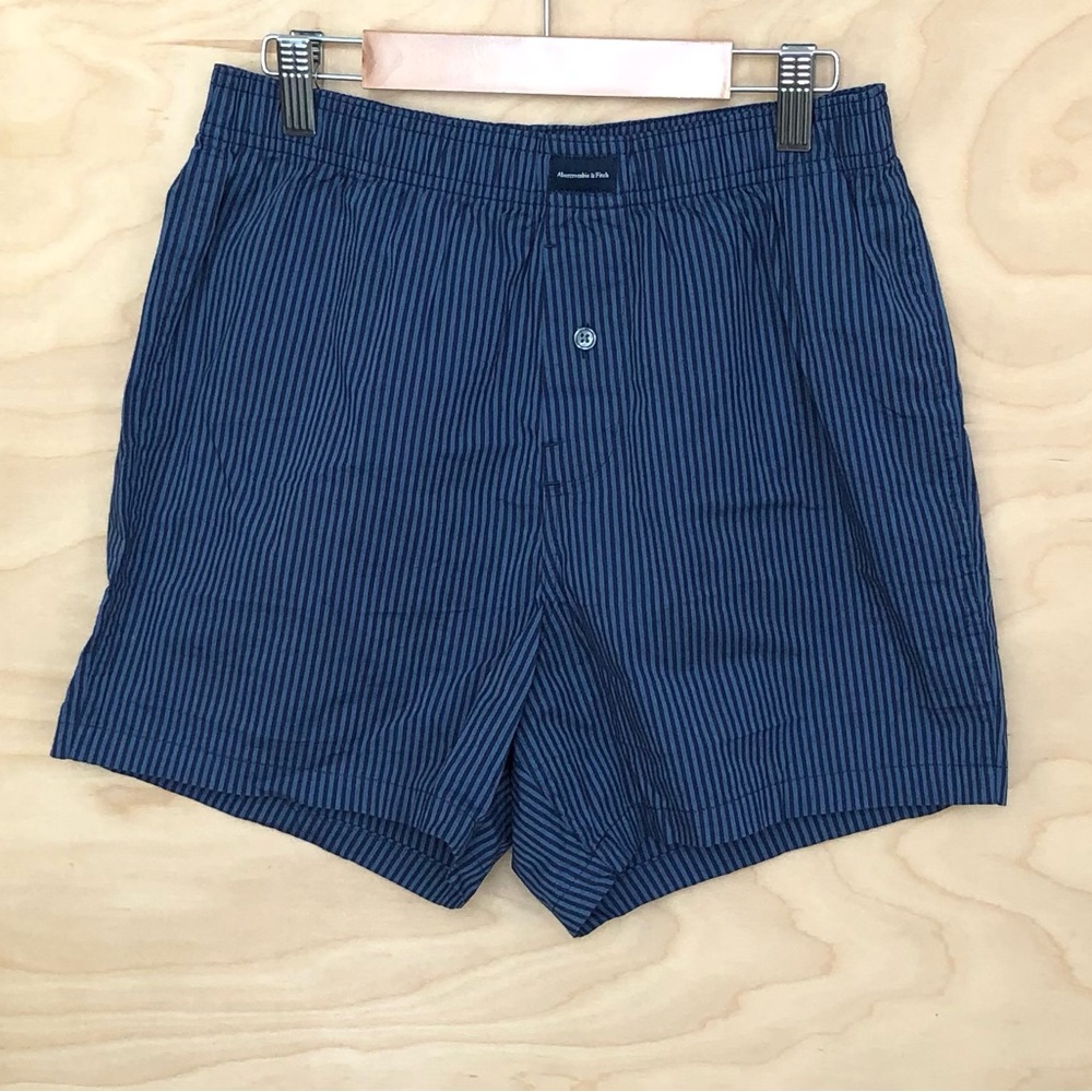 Abercrombie & Fitch Blue Navy Striped Boxer Shorts Sz XS
